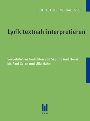 cover image of Lyrik textnah interpretieren